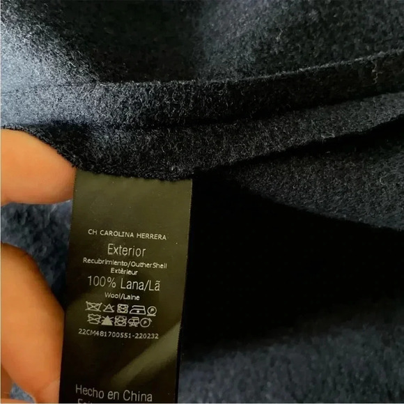 Carolina Herrera navy ruffle midi skirt - Picture 4 of 7